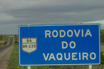road sign in Bahia, Brazil