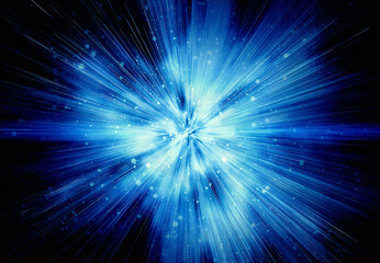 bright explosion rays speed burst backgrounds in space stars