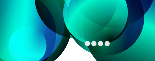 Fluid gradients, swirls and circles. Bright color lines. Vector Illustration For Wallpaper, Banner, Background, Landing Page