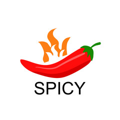 Vector illustration of hot spicy chilli.