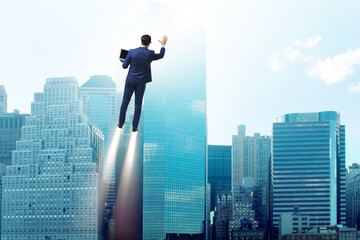 Businessman in career and start-up concept