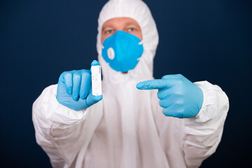 Naklejka premium Positive lab test for viral novel coronavirus sars-cov-2 virus