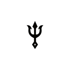 trident design logo vector illustration
