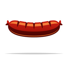 Sausage vector isolated illustration