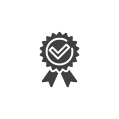 Quality award vector icon