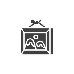 Picture frame vector icon