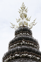 Famous temples, architectural appearance. Details closeup, Thailand