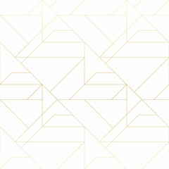 Golden texture. Seamless geometric pattern. Golden background. Vector seamless pattern. Geometric background with rhombus and nodes.