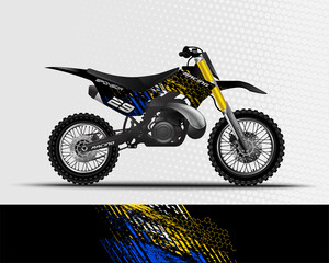Obraz na płótnie Canvas Sport background abstract design for racing motorcycle motocross dirt bike