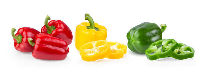 Pepper isolated on white