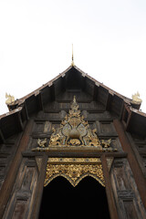 Fototapeta premium Famous temples, architectural appearance. Details closeup, Chiang Mai, Thailand