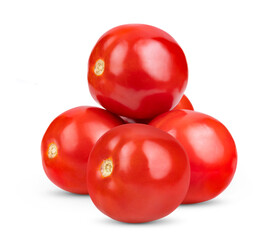Fresh red tomato isolated on white
