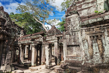 Obraz premium ruins ancient Preah Khan temple, Cambodia