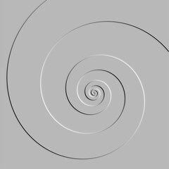 Fototapeta premium Embossed spiral Background - 3d illustration