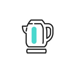 Electric kettle line icon