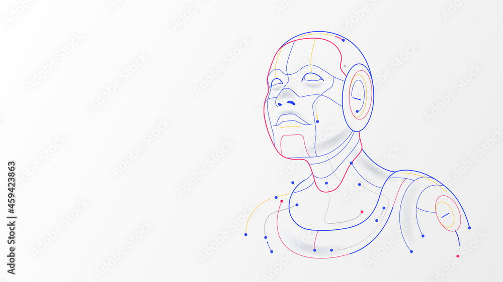 Poster robot artificial intelligence machine learning tech