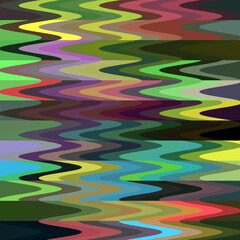 Pink green blue waves design abstract colorful background with triangles