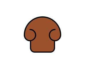 Mushroom premium line icon. Simple high quality pictogram. Modern outline style icons. Stroke vector illustration on a white background. 