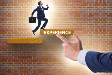Experience business concept with businessman