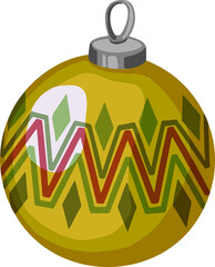 symbol new year or christmas toy christmas ball