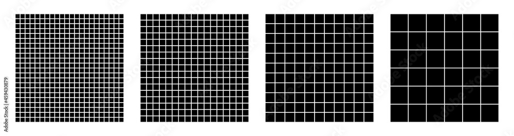 Poster square grid pattern vector illustration.