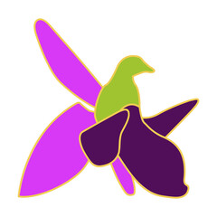 Khari Bulbul flower vector illustration.Xarı bulbul flower.Symbol of Azerbaijani martyrs.Symbol of Karabakh, Shusha.