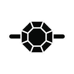 Obraz premium Ring icon vector. jewel illustration sign. bijouterie symbol or logo.