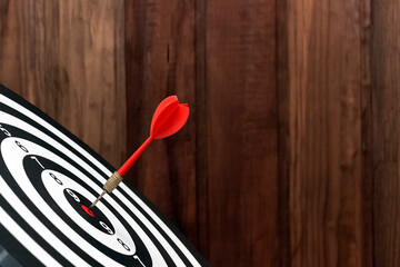 The darts hit the target. Successful business concept, leadership and victory