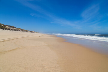 Fototapeta na wymiar Beautiful beach in Sao Martinho do Porto