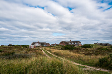 Fototapeta premium cabins in the dunes