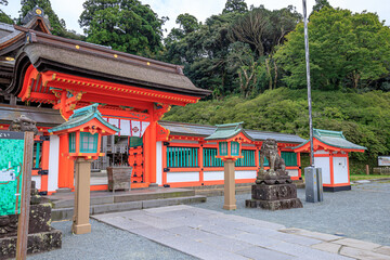 Naklejka premium 初秋の高良大社 福岡県久留米市 Kora Taisha in early autumn Fukuoka-ken Kurume city