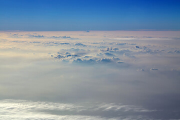 Clouds background, at high altitude