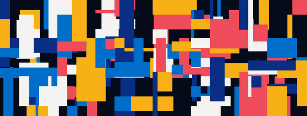 Bauhaus Abstract Vector Composition Design