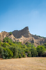 Gallipoli Sphinx shaped hill landscape in Turkey - a famous battle sight during the Gallipoli Campaign in the First World War.  - obrazy, fototapety, plakaty