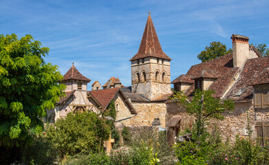 Fototapeta na wymiar Carennac (Lot, Dordogne), declared one of the most beautiful villages in France.