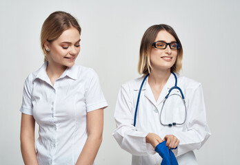 Fototapeta premium patient at the doctor's appointment treatment hospital injection