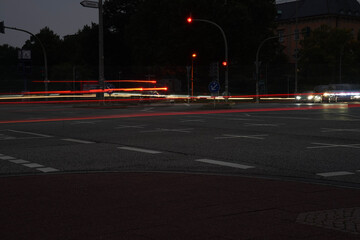 traffic in night