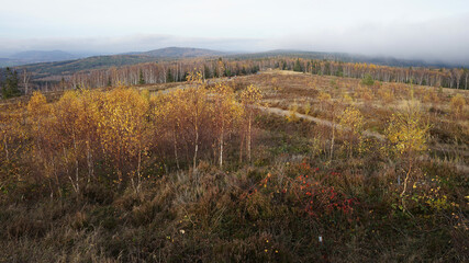 Former military area Brdy - Jordan, popular hiking and cycling viewpoint, Czechia