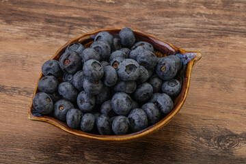 Ripe sweet tasty blueberries heap