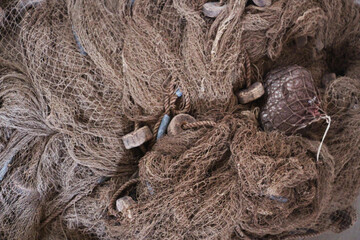 fishing nets and ropes