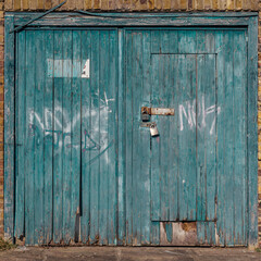 old wooden door