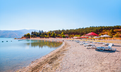 Hazar lake and mountain landscape - Elazig, Turkey