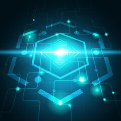 Abstract Futuristic Technology Background