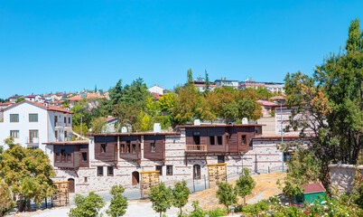 Fototapeta na wymiar Traditional Ottoman Houses with Stone Walls - Harput, Turkey