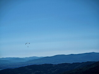 paragliding in the mountains