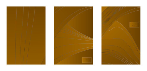 Set of cover background vector