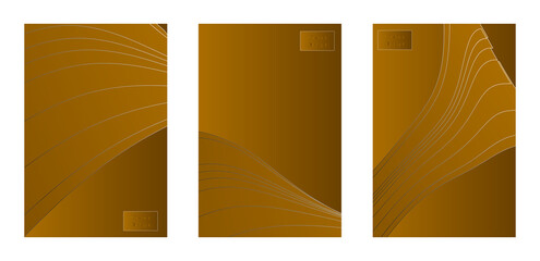 Set of cover background vector