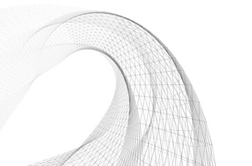 abstract geometric design digital 3d illustration