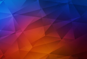 Light Blue, Red vector abstract polygonal background.