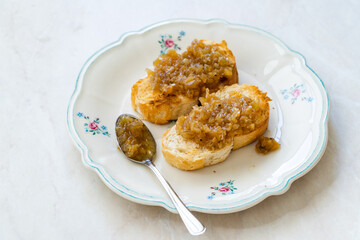 Artichoke Jam, Marmalade with Fried Bread and Jerusalem.